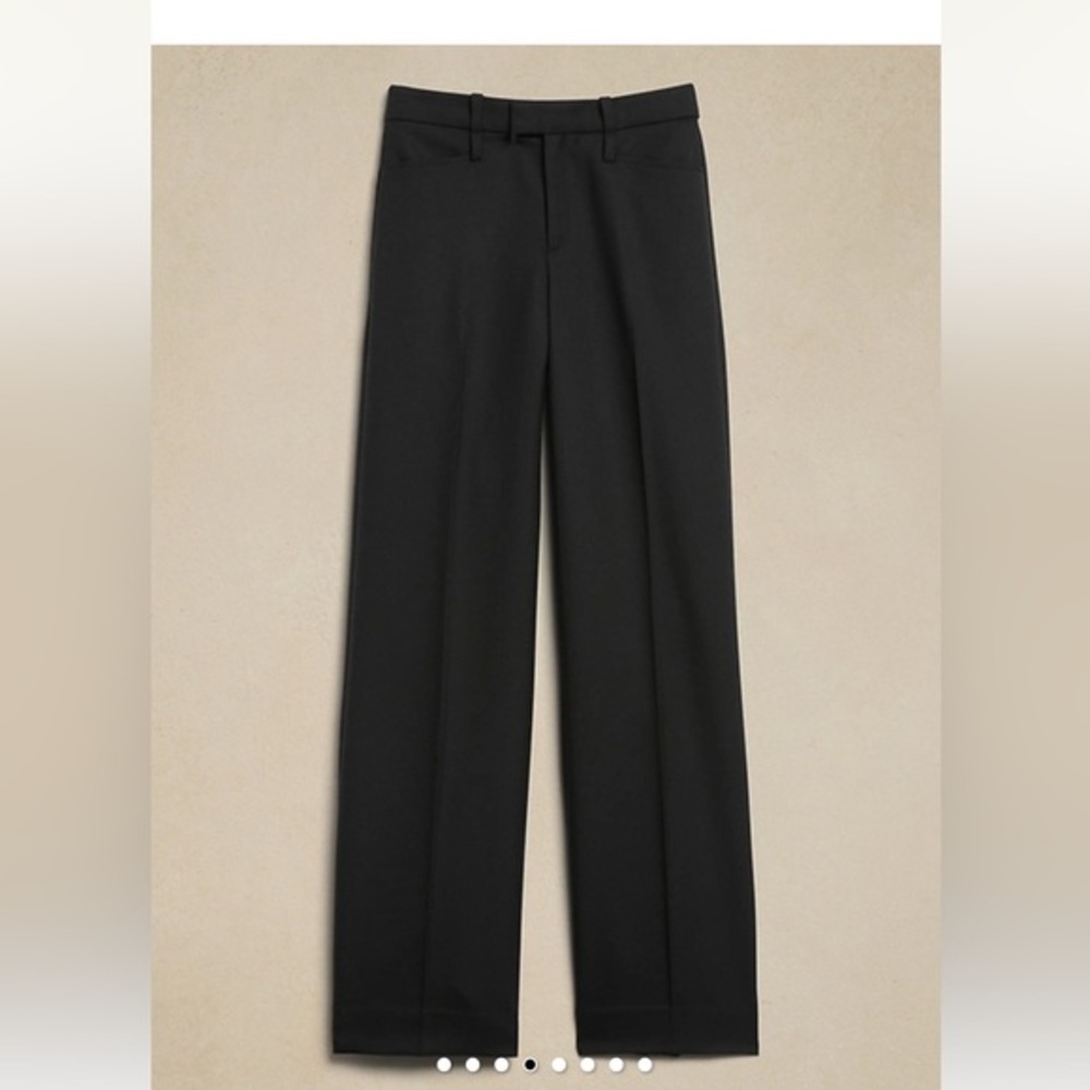 Banana Republic LIDO WIDE-LEG ITALIAN WOOL PANT, NWT, size 12